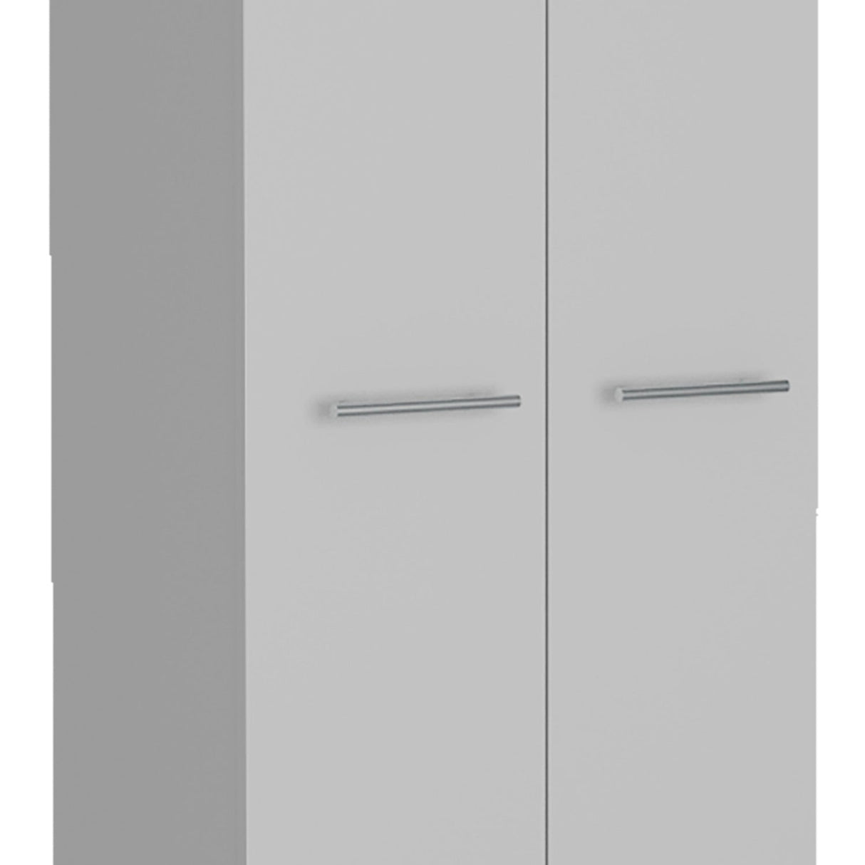 Alacena Baleare Blanco 59 cm con Entrepaños y Patas Metálicas - Alacenas y Muebles Microondas | Bylmo