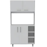 Alacena Blanca 95 cm con Almacenamiento - Alacenas y Muebles Microondas | Bylmo