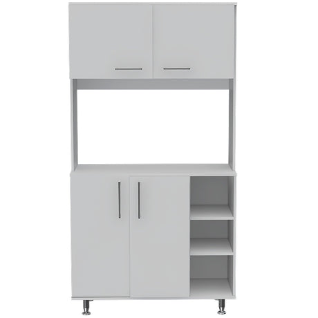 Alacena Blanca 95 cm con Almacenamiento - Alacenas y Muebles Microondas | Bylmo