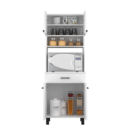Alacena Buffet Blanco 58 cm con Almacenamiento - Alacenas y Muebles Microondas | Bylmo