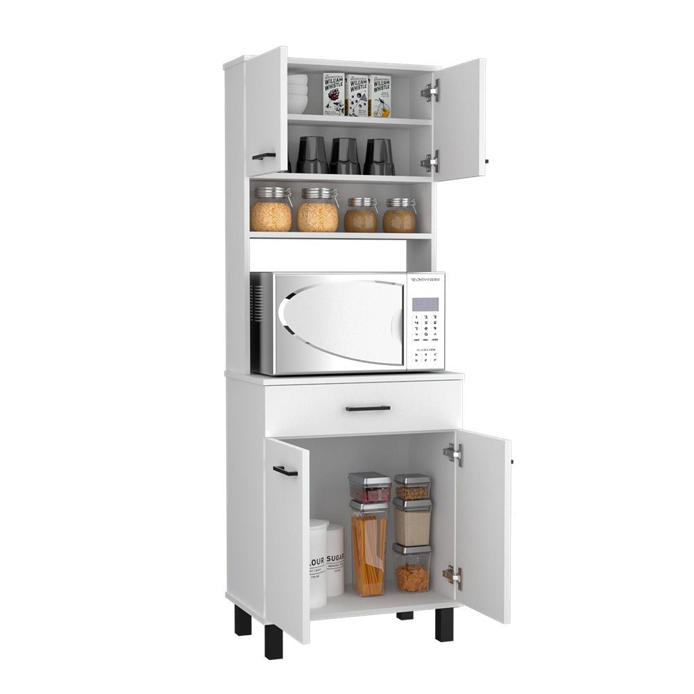 Alacena Buffet Blanco 58 cm con Almacenamiento - Alacenas y Muebles Microondas | Bylmo