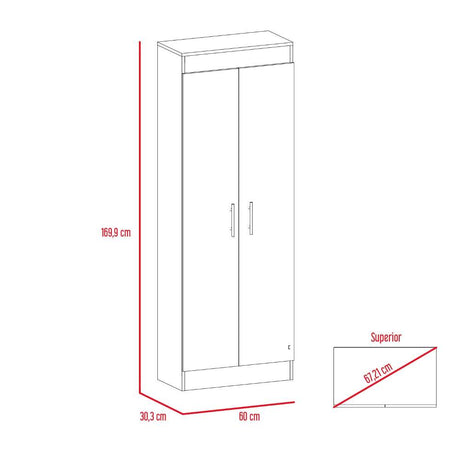 Alacena Mocca Duna 60 cm con Dos Puertas - Muebles Organizadores | Bylmo