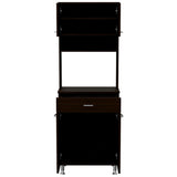 Alacena Della Wengue 60 cm Con un Cajón, Entrepaños y Cuatro Puertas - Alacenas y Muebles Microondas | Bylmo