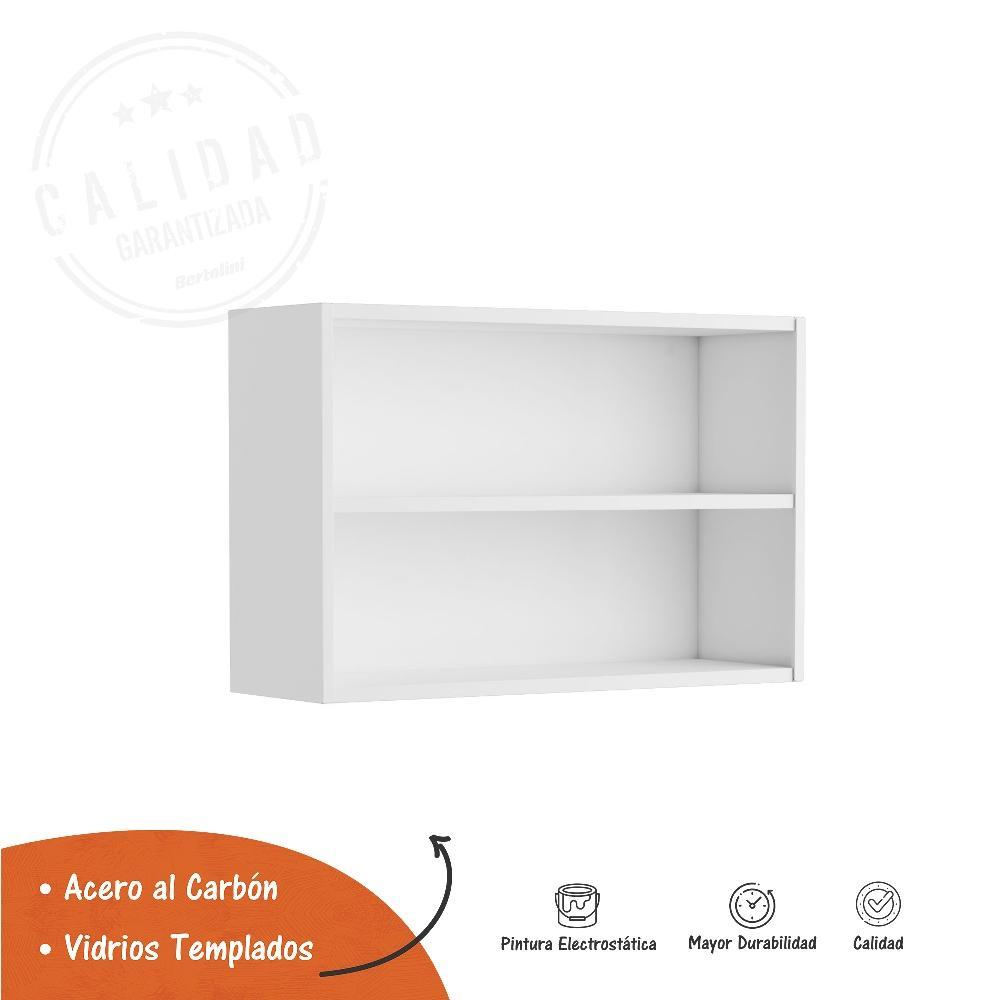 Alacena Blanco 80x52cm Flotante sin Entrepaños y con Dos Puertas - Muebles Organizadores | Bylmo