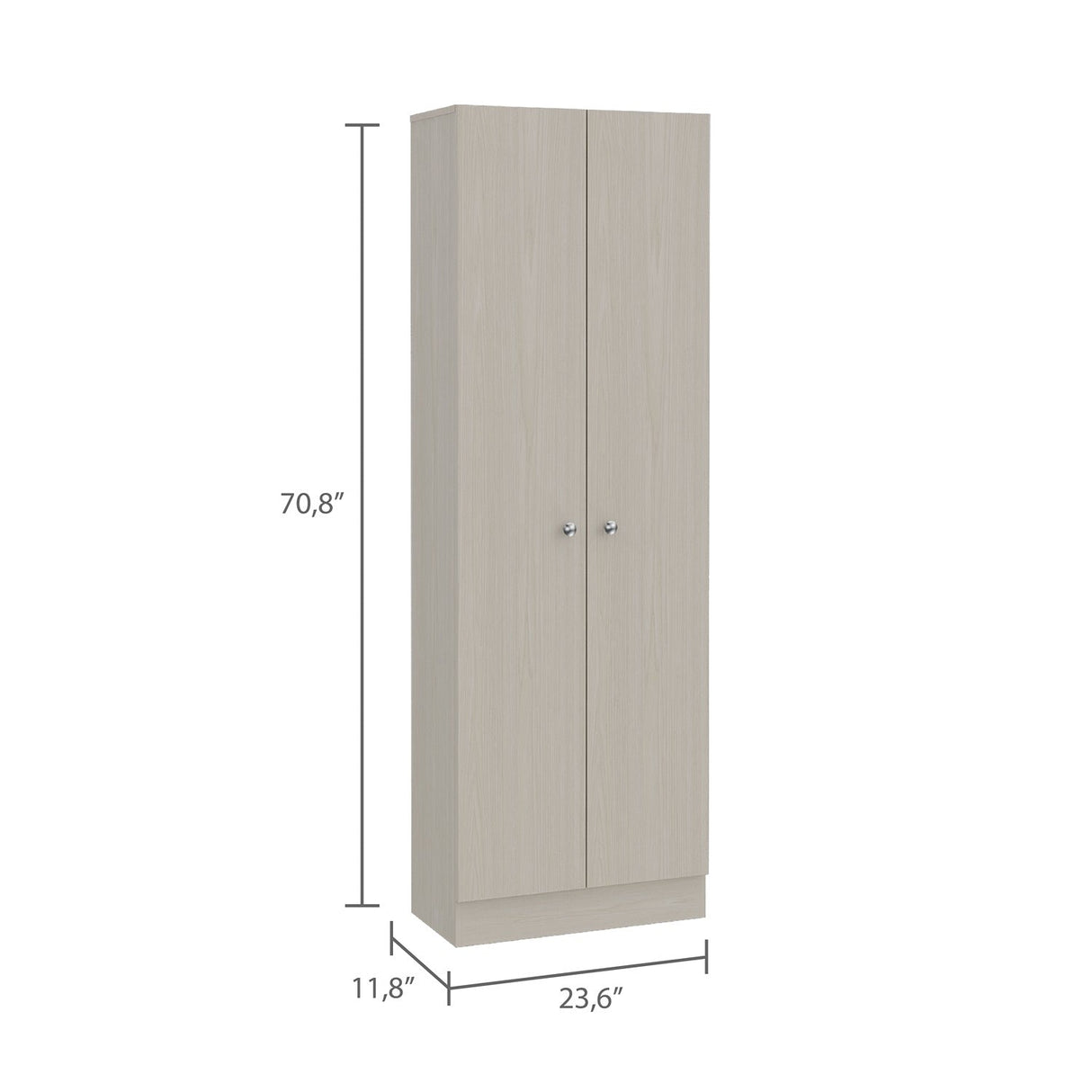 Alacena Flerbruk Niebla 60 cm con Dos Puertas y Cuatro Entrepaños - Alacenas y Muebles Microondas | Bylmo