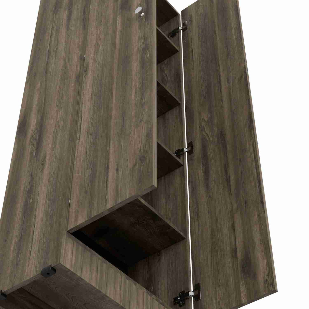 Alacena Oriza Bellota 60 cm con Dos Puertas y Cuatro Entrepaños - Alacenas y Muebles Microondas | Bylmo