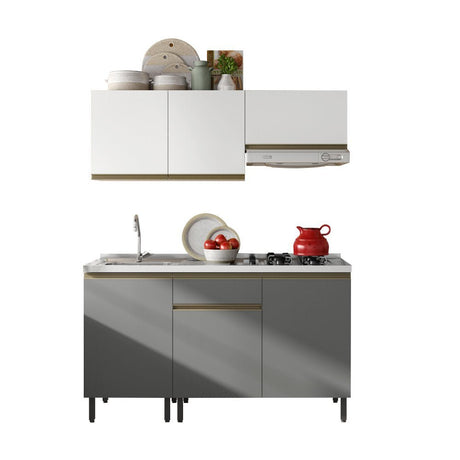 Mueble Superior Santiago Blanco 150 cm - Muebles Organizadores | Bylmo