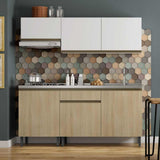 Mueble Superior Santiago Blanco 180 cm - Muebles Organizadores | Bylmo