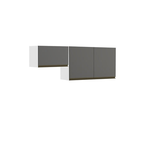 Mueble Superior Santiago Grafito 150 cm - Muebles Organizadores | Bylmo