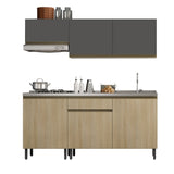 Mueble Superior Santiago Grafito 180 cm - Muebles Organizadores | Bylmo