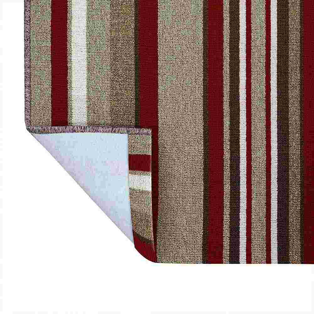 Alfombra California Vino 150x100cm Rectangular Medio Suave de Lineas - Tapetes y Alfombras | Bylmo