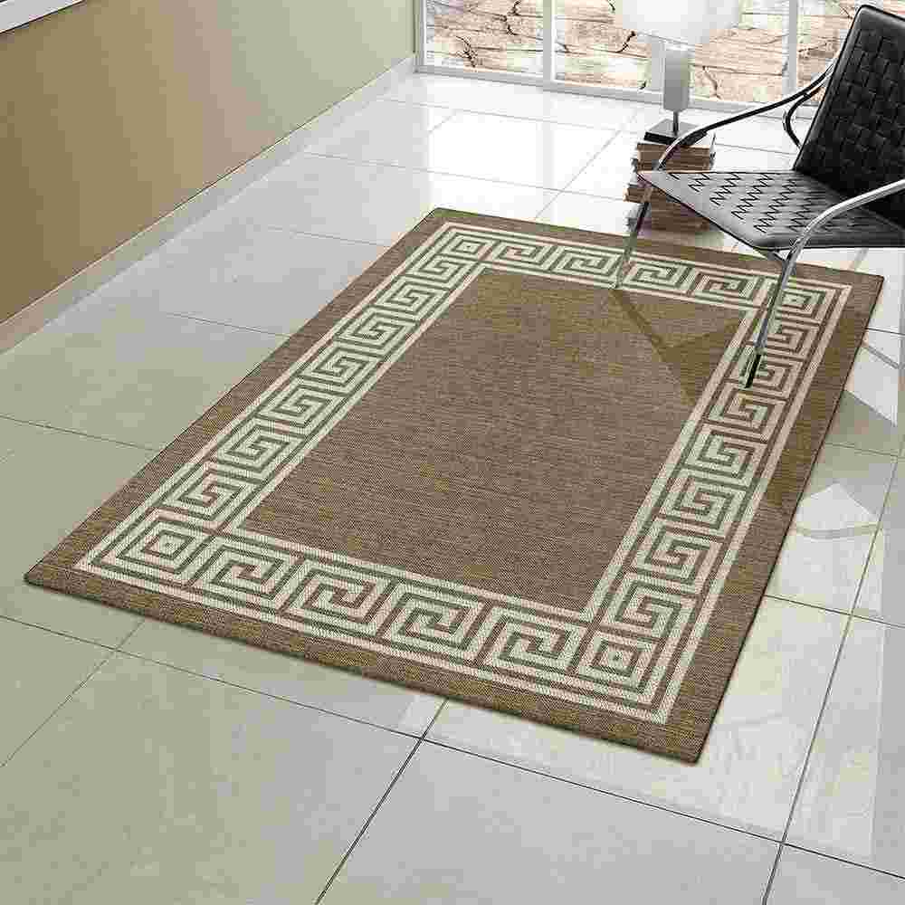 Alfombra Newark 150 cm x 200 cm de Hogar Azul Oscuro con Lineas – Bylmo