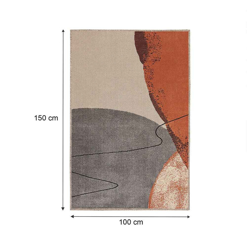 Alfombra Expression 100 cm x 150 cm de Hogar Amber con Semicirculos