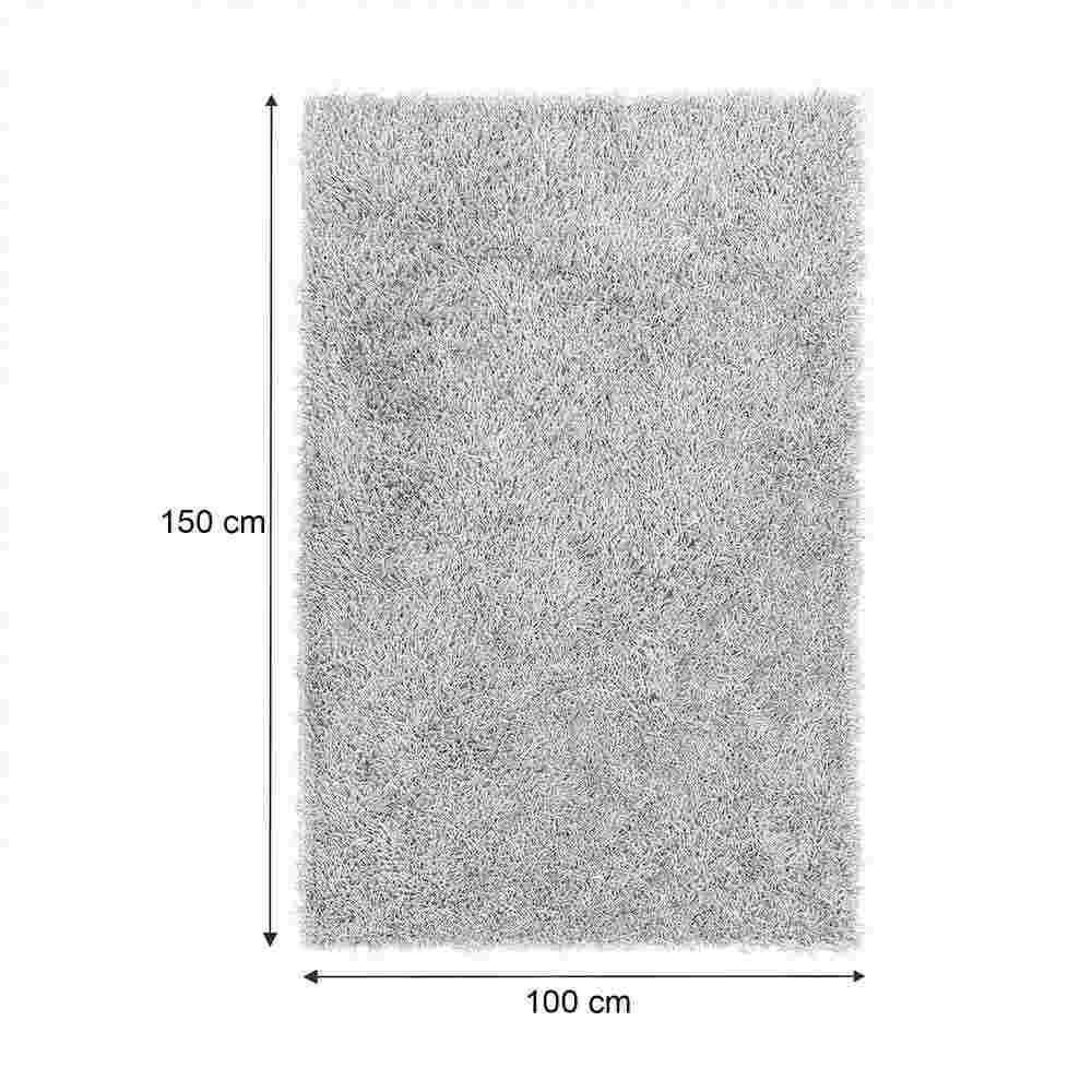 Alfombra Hawai 100 cm x 150 cm de Hogar Gris Claro Peludo - Tapetes y Alfombras | Bylmo