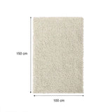 Alfombra Hawai 150 cm x 200 cm de Hogar Blanco Hueso Peludo - Tapetes y Alfombras | Bylmo