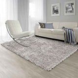 Alfombra Hawai 150 cm x 200 cm de Hogar Gris Claro Peludo - Tapetes y Alfombras | Bylmo