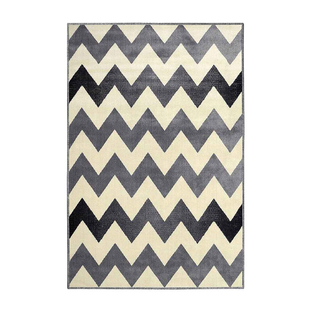 Alfombra Maryland 100 cm x 150 cm de Habitación Gris Claro con Lineas - Tapetes y Alfombras | Bylmo