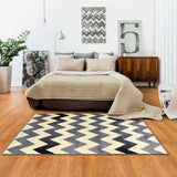 Alfombra Maryland 100 cm x 150 cm de Habitación Gris Claro con Lineas - Tapetes y Alfombras | Bylmo