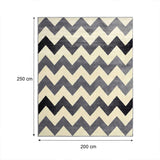 Alfombra Maryland 200 cm x 250 cm de Hogar Gris Claro con Lineas - Tapetes y Alfombras | Bylmo