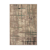 Alfombra Milt 100 cm x 150 cm de Hogar Cafe con Líneas Negras - Tapetes y Alfombras | Bylmo