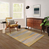 Alfombra Mystic 150 cm x 200 cm de Habitación Amarillo con Rombos - Tapetes y Alfombras | Bylmo