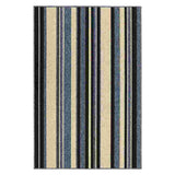 Alfombra Newark 100 cm x 150 cm de Hogar Azul Oscuro con Lineas - Tapetes y Alfombras | Bylmo