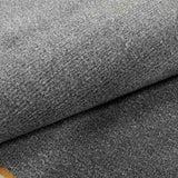 Alfombra Oregon 100 cm x 150 cm de Hogar Gris Grafito con Rectángulos - Tapetes y Alfombras | Bylmo