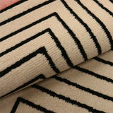 Alfombra Oregon 100 cm x 150 cm de Hogar Cafe Claro con Líneas Negras - Tapetes y Alfombras | Bylmo