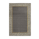 Alfombra Oregon 150 cm x 200 cm de Habitación Gris Grafito con Rectángulos - Tapetes y Alfombras | Bylmo