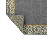 Alfombra Oregon 150 cm x 200 cm de Habitación Gris Grafito con Rectángulos - Tapetes y Alfombras | Bylmo