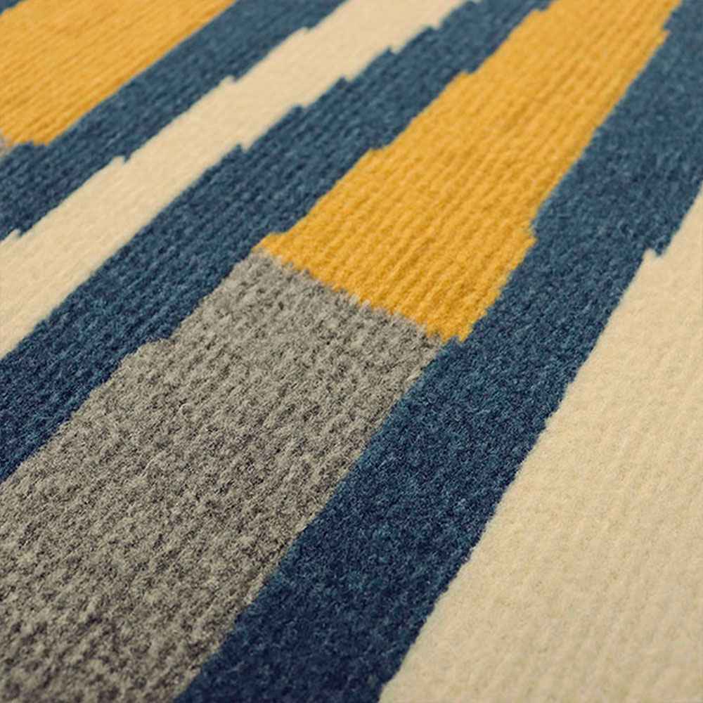 Alfombra Oregon 150 cm x 200 cm de Habitación Mostaza con Figuras - Tapetes y Alfombras | Bylmo