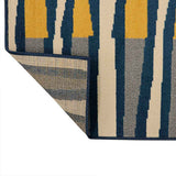 Alfombra Oregon 150 cm x 200 cm de Habitación Mostaza con Figuras - Tapetes y Alfombras | Bylmo