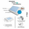 Almohada DreamOn Espuma viscoelástica Blanca 60 cm con Gel