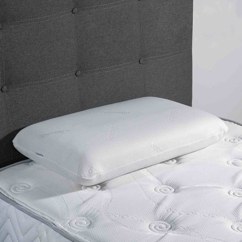 Almohada Spumagic Classic Espuma Viscoelástica Blanco 45 cm para Todas las Formas de Dormir