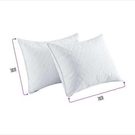 Almohada Plumas Sinteticas Blanco 70 cm Termosellada - Almohada | Bylmo