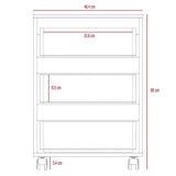 Archivador Office Wengue 46.4x45.6cm con Tres Cajones - Escritorios y Archivadores | Bylmo