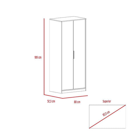 Closet Col Gales 80 cm con Dos Puertas - Closets | Bylmo