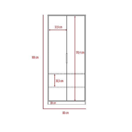 Closet Col Gales 80 cm con Dos Puertas - Closets | Bylmo