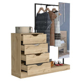 Closet Open Dreams Duna 145 cm con Espejo y Cuatro Cajones - Closets | Bylmo