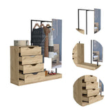 Closet Open Dreams Duna 145 cm con Espejo y Cuatro Cajones - Closets | Bylmo