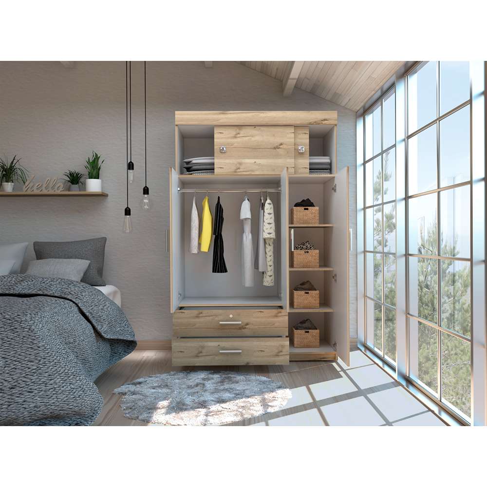 Closet Z Duna 120x187.5cm con 3 Cajones con 3 Entrepaños - Closets | Bylmo
