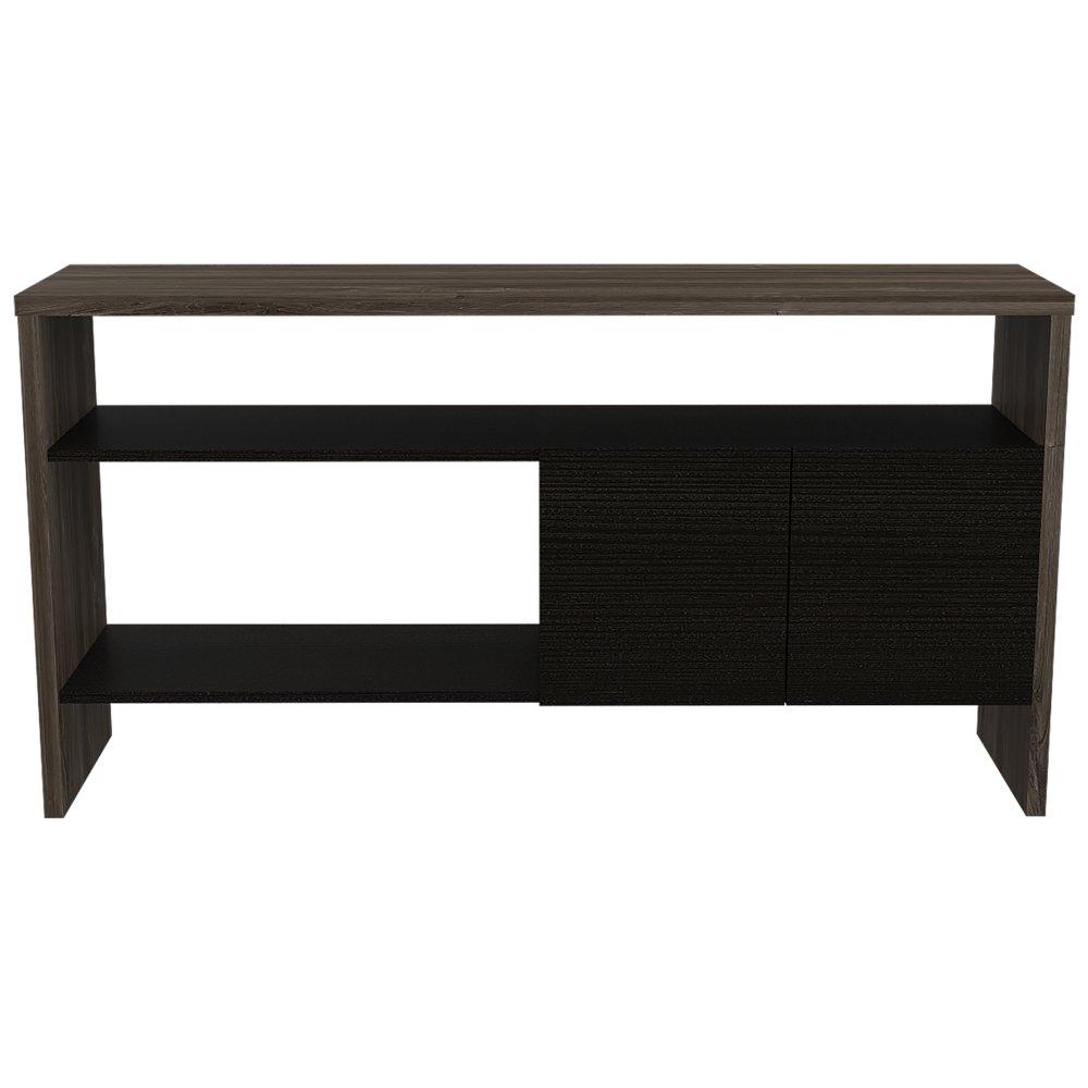 Arrimo Bellagio Siena y Wengue 120x80.7cm sin Cajones y con Tres Compartimientos - Bifes | Bylmo