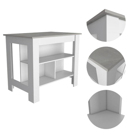 Mueble Cala Plus Blanco 103x90cm con Dos Entrepaños y Tres Compartimientos - Muebles Organizadores | Bylmo