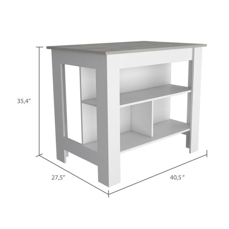 Mueble Cala Plus Blanco 103x90cm con Dos Entrepaños y Tres Compartimientos - Muebles Organizadores | Bylmo