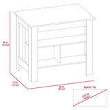 Mueble Auxiliar de Cocina Cala Duna y Blanco 103 cm con Entrepaños - Muebles Organizadores | Bylmo