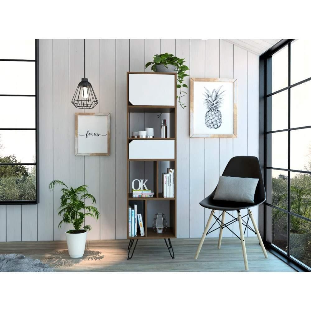 Biblioteca Palermo Gales 45 cm con Puertas y Entrepaños - Bibliotecas | Bylmo