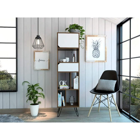 Biblioteca Palermo Gales 45 cm con Puertas y Entrepaños - Bibliotecas | Bylmo