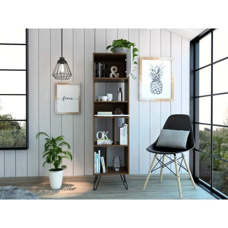 Biblioteca Palermo Gales 45 cm con Puertas y Entrepaños - Bibliotecas | Bylmo