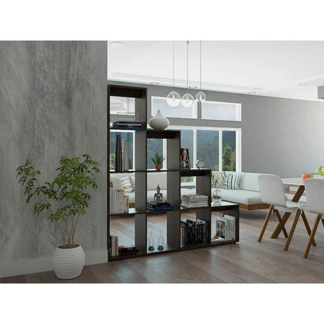 Biblioteca Escalera Beijing Amaretto 162 cm con Entrepaños - Bibliotecas | Bylmo