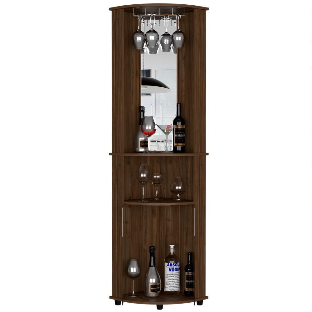 Bar Chicago Gales 45 cm con Espejo y Puertas de Vidrio - Bares | Bylmo